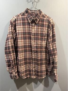 Mens Eddie Bauer Plaid Shirt Size Large Multicolor